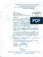 Carta FEMOCCPAALM Al Presidente de La Comisión de Constitución y Al Presidente de La Comisión de Justicia y Derechos Humanos