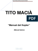 Tito Macia - Manual Del Programa Kepler