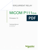 Micom P111Enh - EN - M - v1.3 Manual PDF