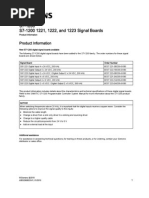 S7-1200 1221, 1222, and 1223 Signal Boards