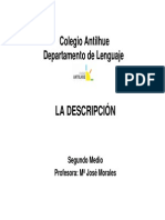 Lenguaje La Descripcion PDF