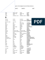 Daftar Irregular Verb