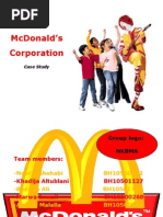 Mcdonald'S Corporation: Case Study