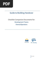 Building Handover Guide