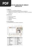 Funciones Básicas Analizador de Espectros