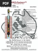 42mm NQ DST Permeability Testing Inflatable Packers