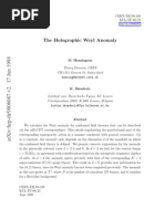 The Holographic Weyl Anomaly