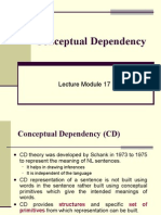 Conceptual Dependency in Artificial Intelligence