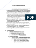 44 - APES Chapter 13 Outline Food Resources - Notes