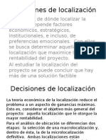 Capítulo 9. Decisiones de Localización