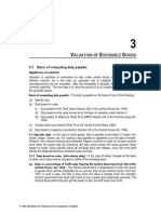 Aluation of Xcisable Oods: 3.1 Basis of Computing Duty Payable