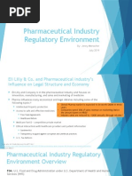 Pharmaceutical Industry Regulatory Environment: By: Jenny Menacher July 2014