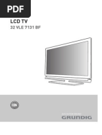 Grundig LCD TV 32 Vle 7131 BF Users Manual 430044