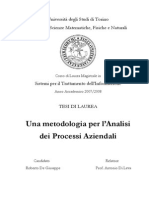 De Giuseppe Roberto Analisi Processi Aziendali