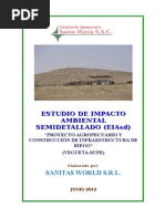 1 - 2012 - EIA-SD - INFRAESTRUCTURA DE RIEGO - EIAsd Corporacion Agropecuaria Santa Maria S.A.C