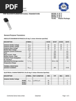 Datasheet BC556A A BC558C