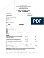 Esy Student Info Form 2015