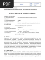 Silabo Practicas Pre Profesionales I 2014-II