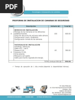 Proforma - Cámaras