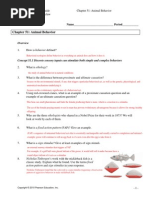 AP Biology Chaper 51 Reading Guide