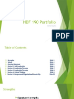 HDF 190 Portfolio