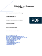 Instructional Strategies and Management Unit Plan: Name: Samantha Szumigalski and John Yauger