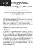 Considerations On The Use of Air - Lift Pumps in The Sewage Treatment Plants