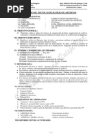 Sillabo Tecnicas de Manejo Archivos Comp - Inform 2013-2 Ing HUBERT DAVID QUISPE VIZA