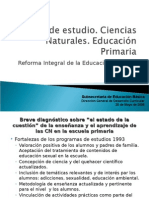 Plan de Estudio de Ciencias Naturales