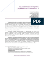 H A Ferreyra - Educación Media en Argentina (Resumen)