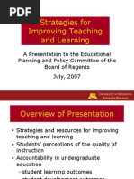 Strategies For Improving Teaching and Learning