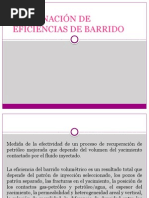 Combinación de Eficiencias de Barrido