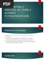 Psicometria 1 Analisis de Items y Normas Estandarizacion