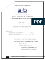 Determinacion Altura Metacentrica (INFORME # 3. de HIDRAULICA 1)