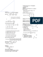 Exam 2 Cheat Sheet