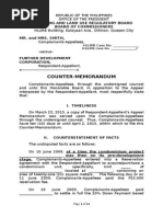 Sample Counter-Memorandum - HLURB Case