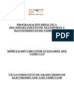 Programacion Transporte y Mantenimiento de Vehículos