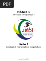 Projeto JEDI - Introdução À Programação - Java - Módulos 01 e 02 - 431 Páginas