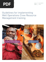 Guidelines For Implementing Well Operations Crew Resource Management Training