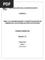 Metodología de La Investigación I Trabajo Final Primer Semestre