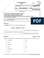 Prova - Pb.matematica.4ano - Tarde.4bim 2013