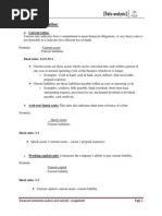 Assignment Ratio Analysis