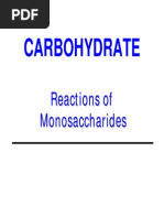 12 CARBOHYDRATES Reactions of Monosaccharides