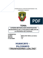 Trabajo Monografico de Violencia Familiar en Chupaca