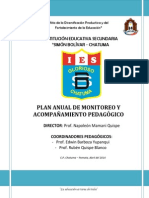 Plan de Monitoreo y Acompañamiento Pedagógico 2015