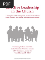 LEADERSHIP & THEOLOGY - Effective Leadership in The Church