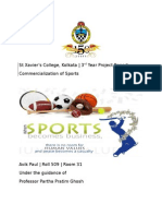 Project On Commercialisation of Sports