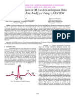 An Efficient System of Electrocardiogram Data Acquisition and Analysis Using LABVIEW