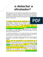 ¿Cómo Detectar A Un Maltratador