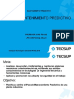 Plan de Mantenimiento Predictivo